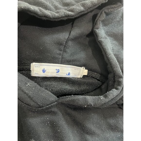 OFF-WHITE Diag Galaxy Brushed Over Hoodie in Black - Picture 5 of 5